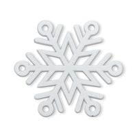 (60189) Tag Snowflake Trivet, 0.75 Inch, White Christmas Protect Surfaces G16852