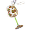 (60222) Lolita Glassware Gingerbread Dreams, 4.00 Inch, Wine Glass Ornament Hand Painted 6013203