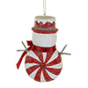 Bethany Lowe Red Peppermint Snowman Ornament - - SBKGifts.com