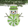 Bethany Lowe Green Peppermint Snowman Ornament - - SBKGifts.com