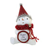 (60292) Bethany Lowe Peace On Earth Snowman, 6.75 Inch, Christmas Tinsel Michelle Allen Ma2080