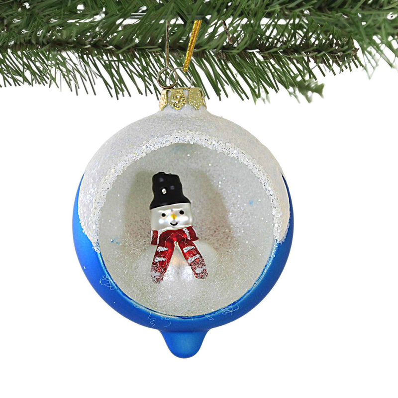 Bethany Lowe Retro Snowman Indent Ornament - - SBKGifts.com