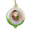 (60297) Bethany Lowe Retro Santa Indent Ornament, 3.75 Inch, Christmas Snow Claus Lc2442