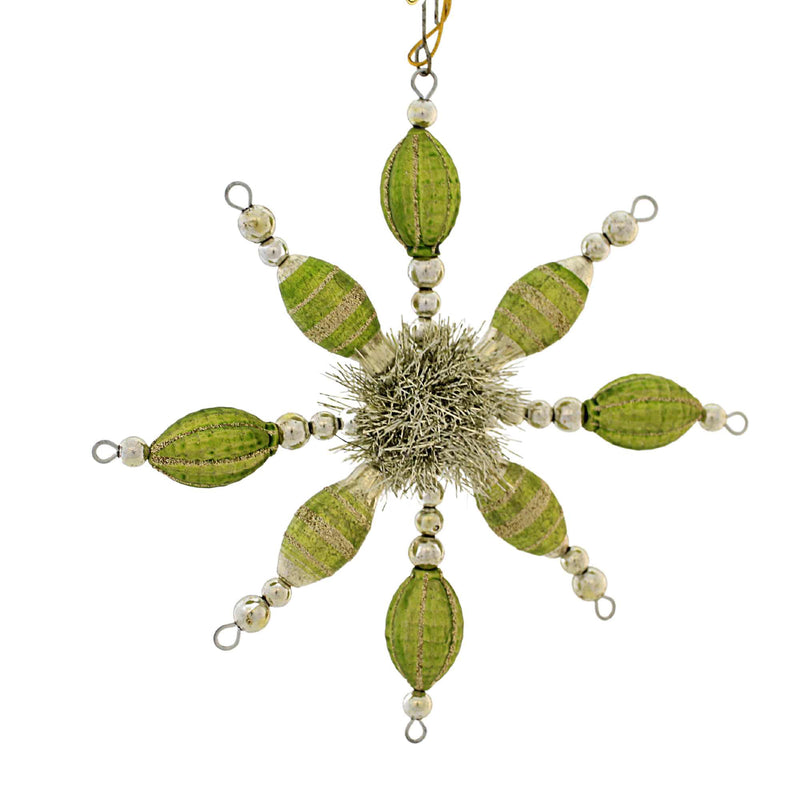 Bethany Lowe Peridot Starburst Ornament - - SBKGifts.com