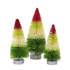 (60303) Bethany Lowe The Jolly Side Of Christmas Trees, 6.00 Inch, Christmas Stripe Wooden Base Lc2449