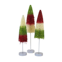 (60312) Bethany Lowe Brights Retro Trees Long Stem, 12.00 Inch, Christmas Wire Stem Tri-Colored Lc2448