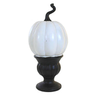 Transpac Pedestal Pumpkin - - SBKGifts.com