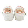 (60328) Transpac Vintage-Looking Santa Salt And Pepper Shakers, 2.75 Inch, Christmas Winking Tc01949