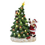 Transpac Santa With Christmas Tree Figurine - - SBKGifts.com