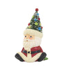 (60371) Bethany Lowe Retro Santa Seated With Tree Hat, 5.50 Inch, Christmas Figurine Sisal Tl2371