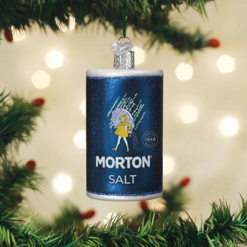 Old World Christmas Morton  Salt Canister - - SBKGifts.com