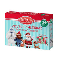 (60421) Old World Christmas Rudolph Advent Calendar, 9.50 Inch, Countdown Daily Reveal 98025