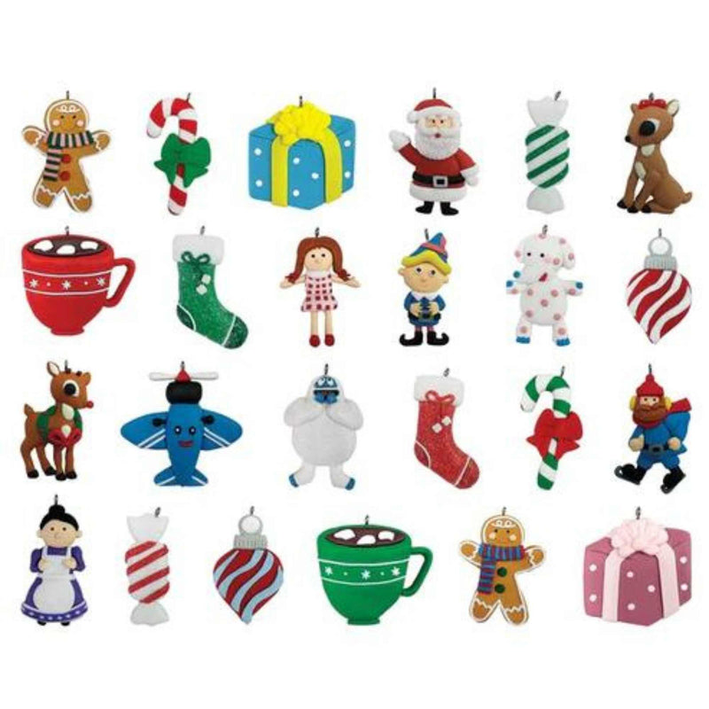 (60421) Old World Christmas Rudolph Advent Calendar, 9.50 Inch, Countdown Daily Reveal 98025