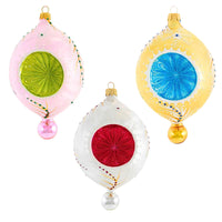 (60466) Ornament King Sparkle  Lismore '24, 6.75 Inch, Reflector Drop 24 30022 Set3