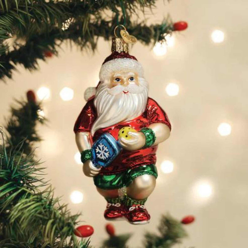 Old World Christmas Pickleball Santa - - SBKGifts.com