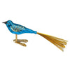 (60544) Old World Christmas Blue Lovebird, 1.50 Inch, Ornament Clip-On 18143