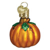 (60546) Old World Christmas Small Pumpkin, 1.75 Inch, Thanksgiving Fall Ornament 28146