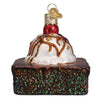 (60551) Old World Christmas Brownie A La Mode, 3.00 Inch, Chocolate Treat Ornament 32512