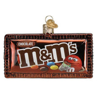 (60556) Old World Christmas M&M's Milk Chocolate, 2.50 Inch, Ornament Candies Plain 32587