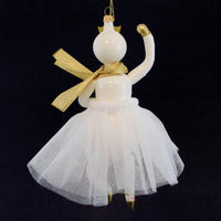 De Carlini Italian Ornaments Dancing In The Flakes Snowman Queen - - SBKGifts.com