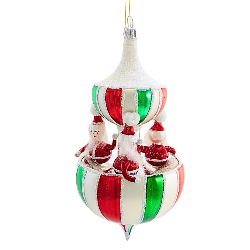 De Carlini Italian Ornaments Santa Claus Drop - - SBKGifts.com