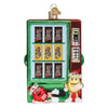 (60600) Old World Christmas M&M's Vending Machine, 4.75 Inch, Plain And Peanut Candies Ornament 32607