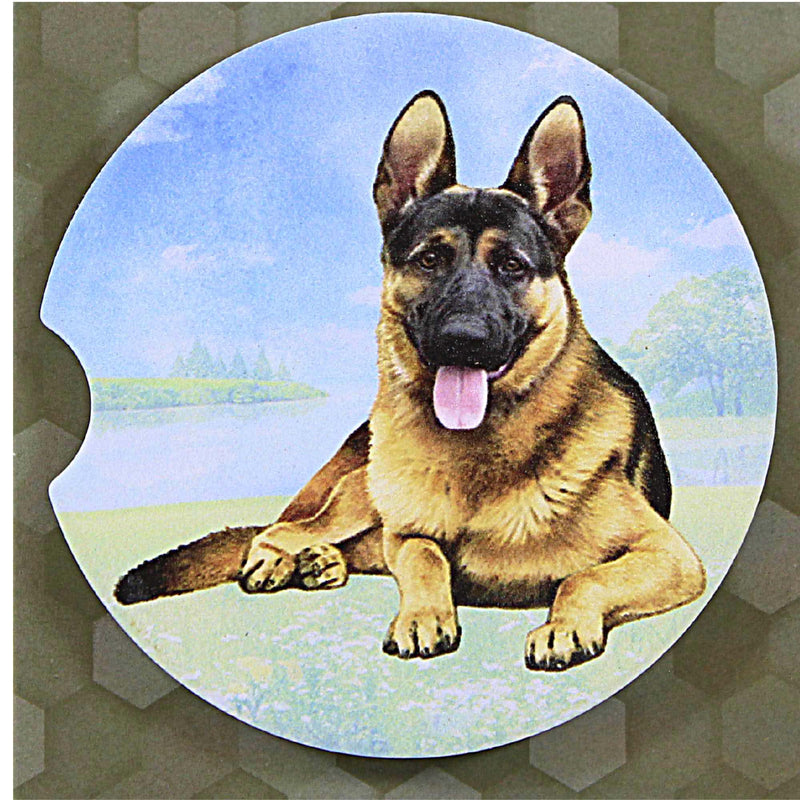 E & S Imports German Shepherd Car Coaster - - SBKGifts.com