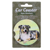 (60608) E & S Imports Australian Shepherd Car Coaster, 2.50 Inch, Super Absorbent 23353