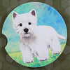 E & S Imports Westie Car Coaster - - SBKGifts.com