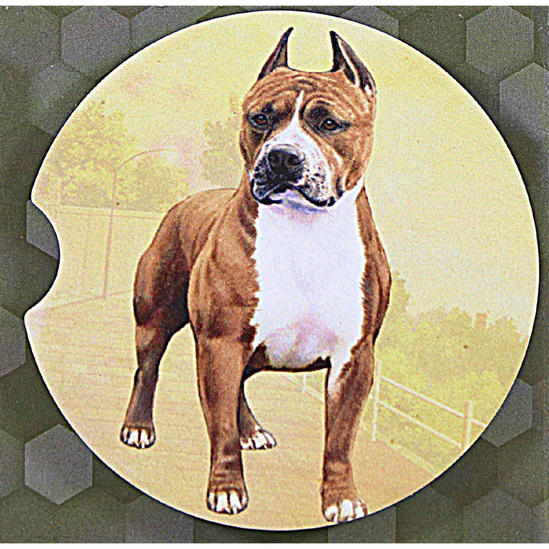 E & S Imports Pit Bull Car Coaster - - SBKGifts.com