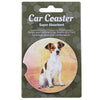 (60633) E & S Imports Jack Russel Car Coaster, 2.50 Inch, Super Absorbent 23317