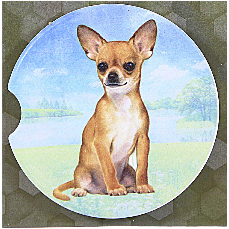 E & S Imports Chihuahua (Tan) Car Coaster - - SBKGifts.com