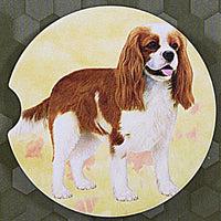 E & S Imports Cavalier King Charles (Tan)Car Coaster - - SBKGifts.com