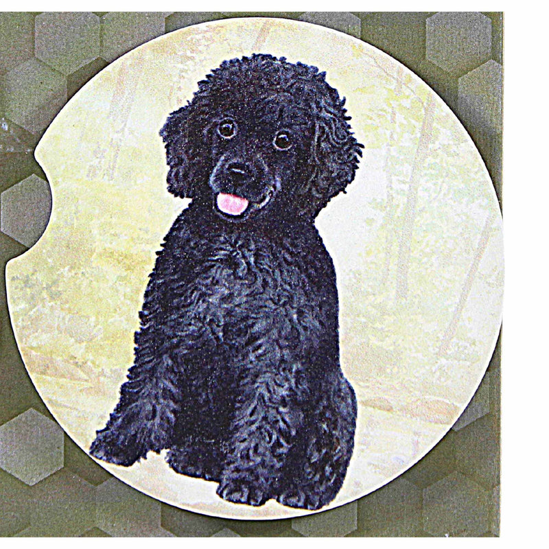 E & S Imports Poodle (Black) Car Coaster - - SBKGifts.com