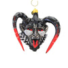 (60732) Morawski Black & Silver Faced Krampus, 4.00 Inch, Ornament Halloween Santa Devil Chort 19042