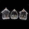 (60750) Kurt S. Adler Spun Glass Nativity, 2.50 Inch, Set/3 Star Jesus Mary Joseph C3646