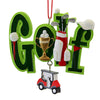 (60775) Kurt S. Adler Golf Ornament, 3.25 Inch, Cart Tee Clubs Bag J8831