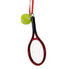 (60776) Kurt S. Adler Tennis Racket With Ball Ornament, 4.00 Inch, Realistic Details Strings Ball D0552