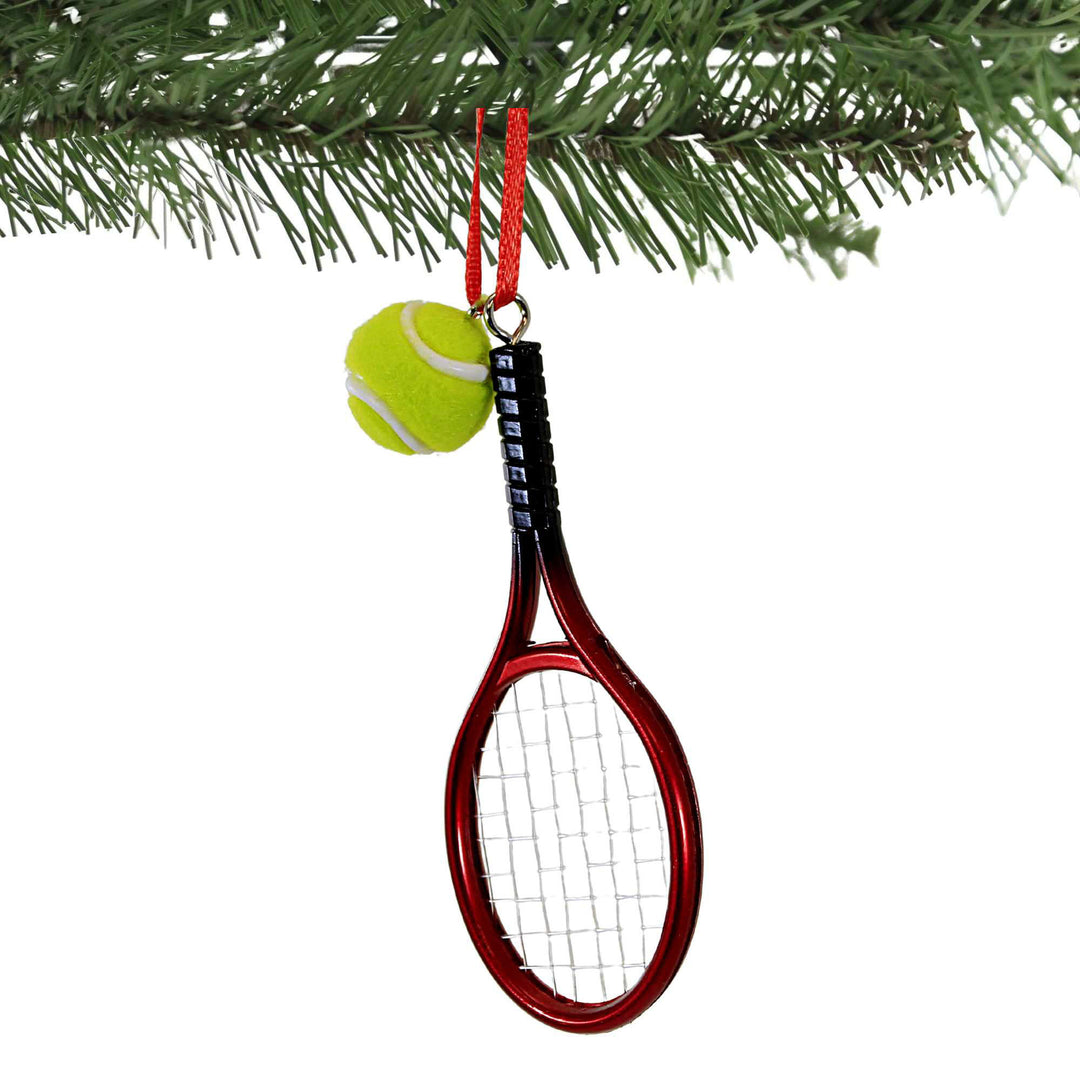Kurt S. Adler Tennis Racket With Ball Ornament - One Ornament 4
