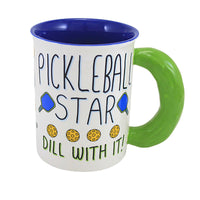 (60838) Enesco Pickleball Star Mug, 4.50 Inch, Sports Paddle Ball 6014599