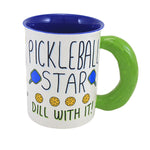 4.50 Inch Pickleball Star Mug Sports Paddle Ball 6014599 (60838)