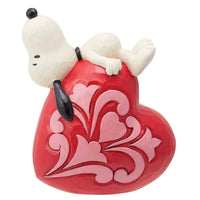 (60849) Jim Shore Lovely Dreams, 5.00 Inch, Snoopy Heart Valentine's Day 6014345