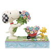 (60851) Jim Shore Fresh Picked Blooms, 6.00 Inch, Snoopy Woodstock Flowers 6014344