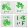 (60895) Ganz Shamrock Coasters, 3.75 Inch, Clover Saint Patrick's Day Cb184167