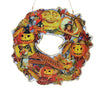 (60916) Abbott Vintage-Looking Halloween Wreath, 11.00 Inch, Pumpkin Moon 37Nostalgia005