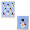 (60922) Abbott Square Hat Snowman Dishcloths, 7.75 Inch, Eco-Friendly 84Asd176