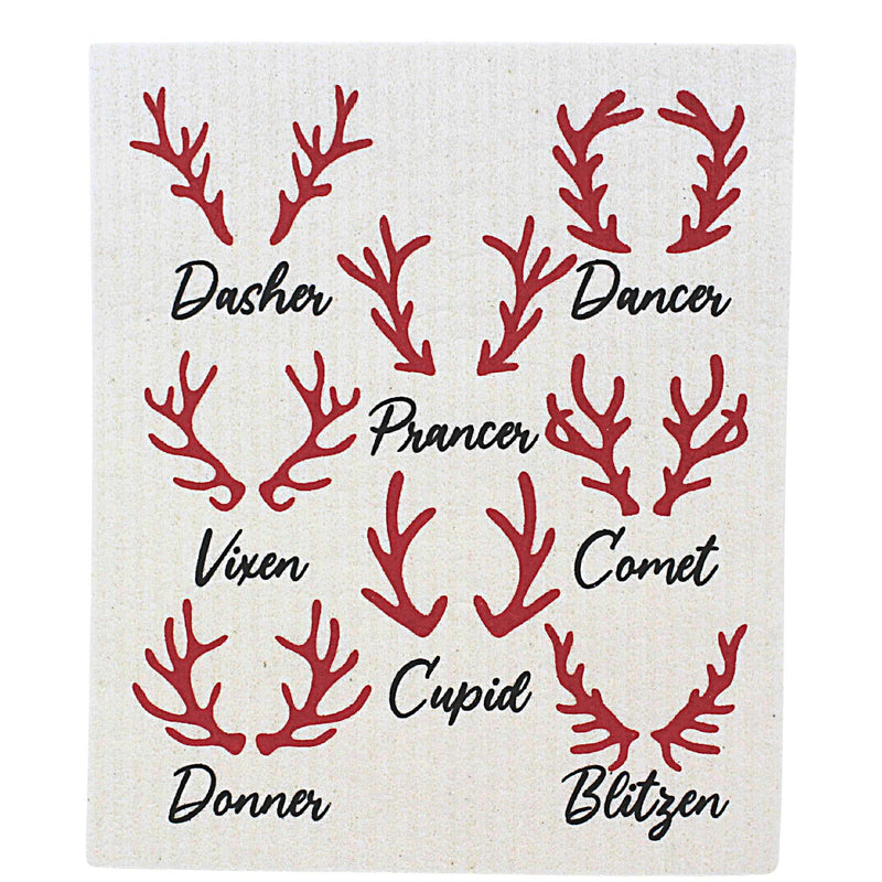 Abbott Rudolph & Names Dishcloths - - SBKGifts.com