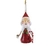 (60927) Bethany Lowe Little Santa Ornament, 2.75 Inch, Christmas Candy Cane Claus Ml2098