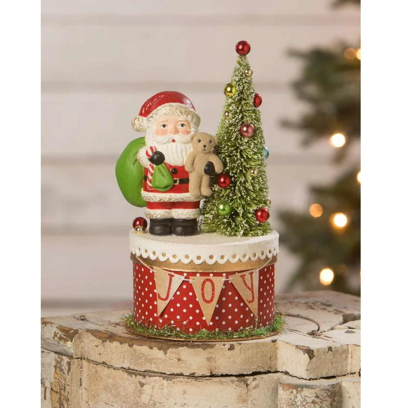 Bethany Lowe Joy Santa On Box - - SBKGifts.com