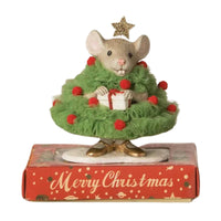 (60940) Bethany Lowe Jolly Tree Pixie Mouse, 4.25 Inch, Christmas Present Star Td2135